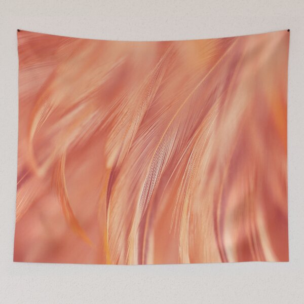Item preview, Orange Fluffy Chicken Feather Texture designed and sold by JTS STORE.