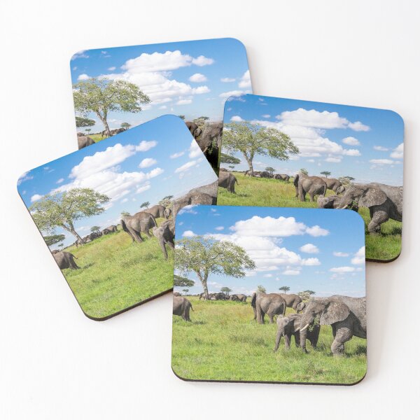 Item preview, Elephant Herd In The Serengeti Landscape designed and sold by Andrew Goodall.