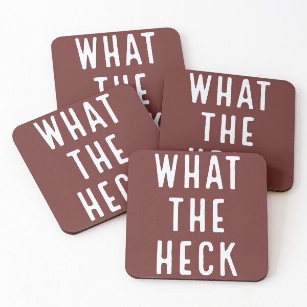 Item preview, WHAT THE HECK - funny typography, text-based design (v4) designed and sold by bantaam.