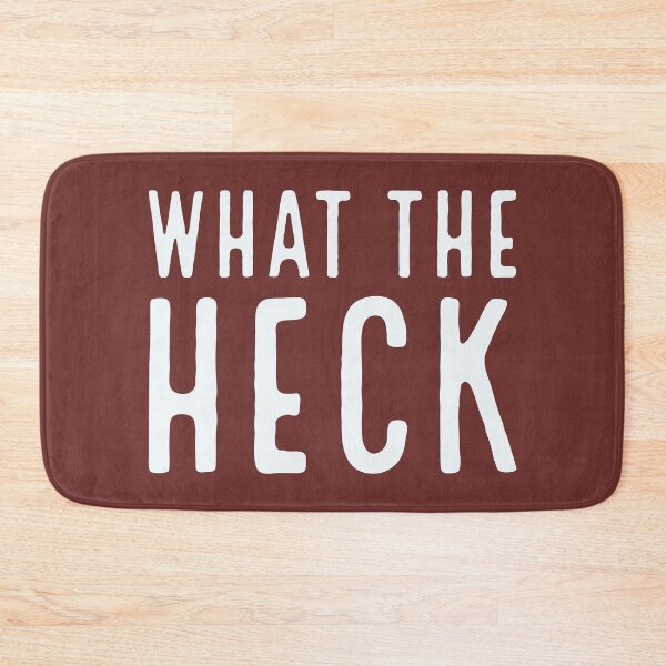 Item preview, WHAT THE HECK - funny typography, text-based design (v4) designed and sold by bantaam.