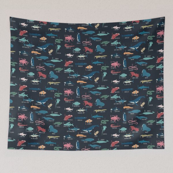 Item preview, Cute Marine And Ocean Animals Alphabet For Marine Biology Gift designed and sold by JokeGysen.