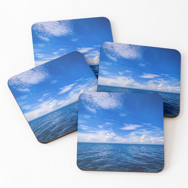 Item preview, Blue ocean with cloudy sky designed and sold by Unique-Tees.