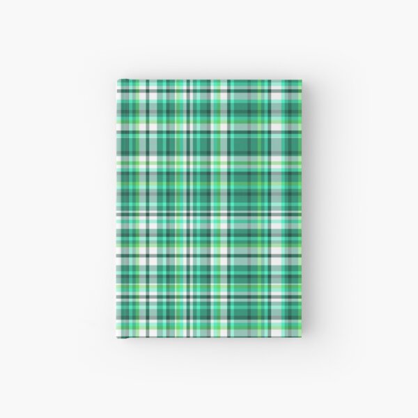 Elf Green and White Tartan | Hardcover Journal
