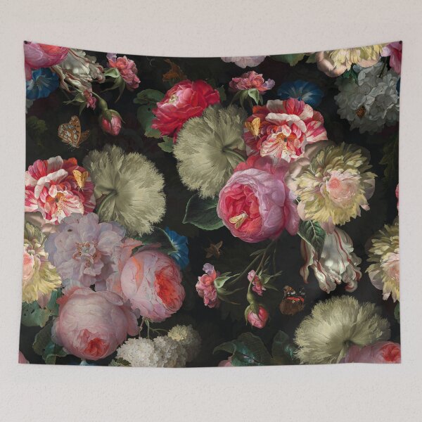 Item preview,  Jan Davidsz. de Heem Vintage Roses Flowers Botanical Night Garden -the golden era Nightgarden designed and sold by UtArt.