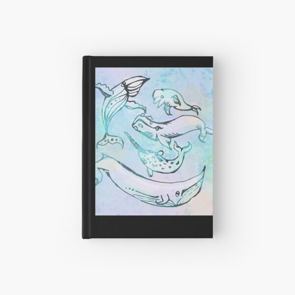 Tie Dye Whales Hardcover Journal