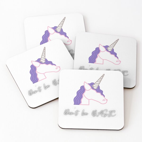 Item preview, Don't be basic unicorn designed and sold by ReneeMarie1.