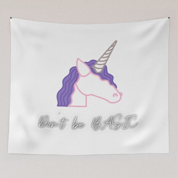 Item preview, Don't be basic unicorn designed and sold by ReneeMarie1.