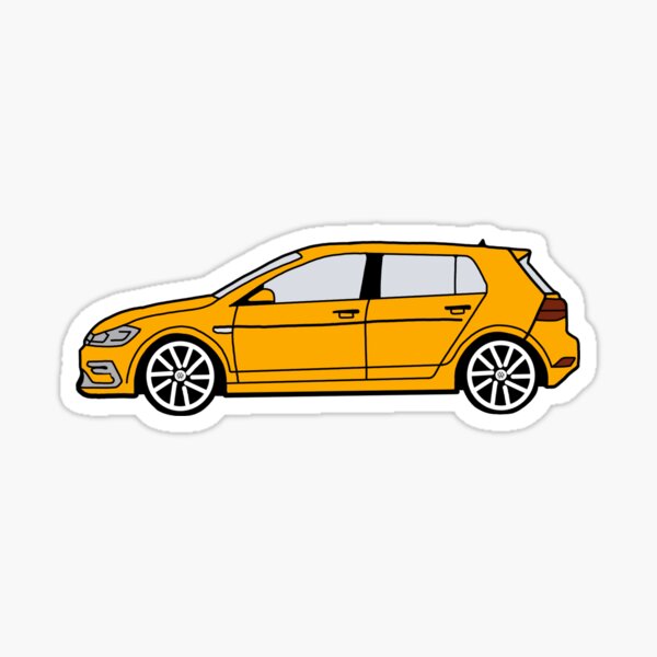Golf VII yellow Sticker