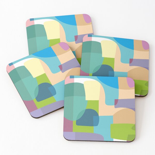 Item preview, Printable abstract wall art color spots designed and sold by PicForHome.