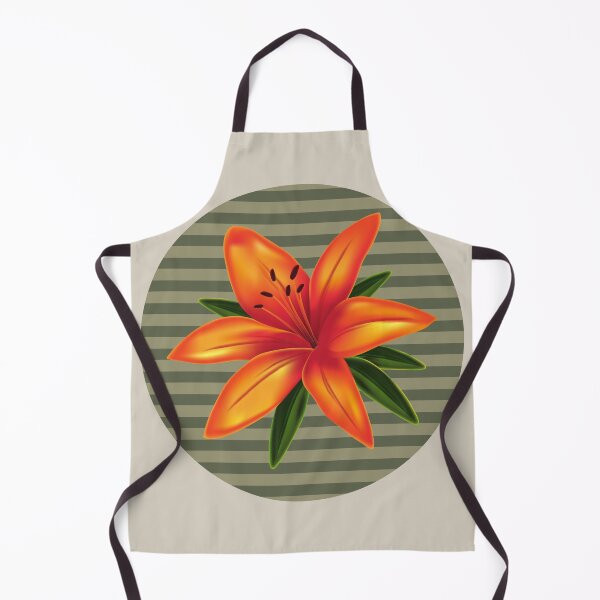 Item preview, Orange Lily Flower Leaves designed and sold by ArtStore20.