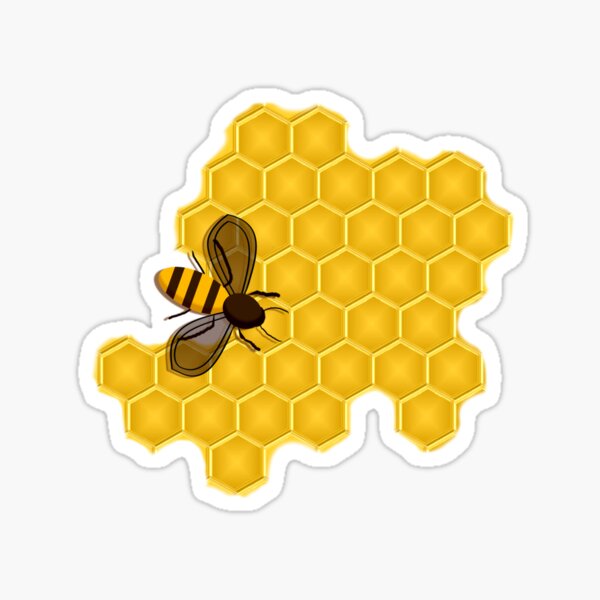 Honey Bee Mixer Decals Honeycomb Decals Watercolor Bee Stickers