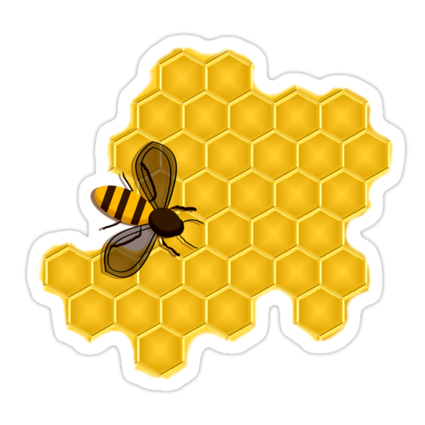 cartoon honeycomb