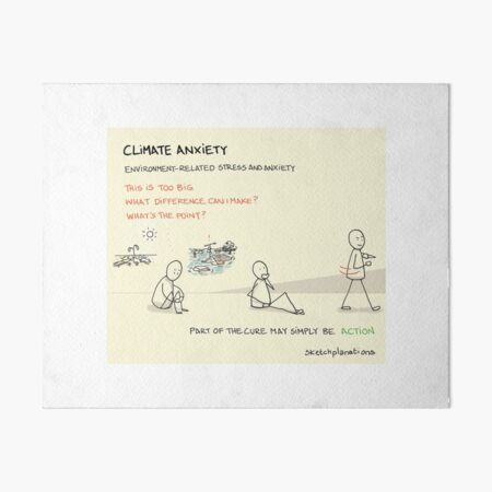 Climate anxiety Art Board Print
