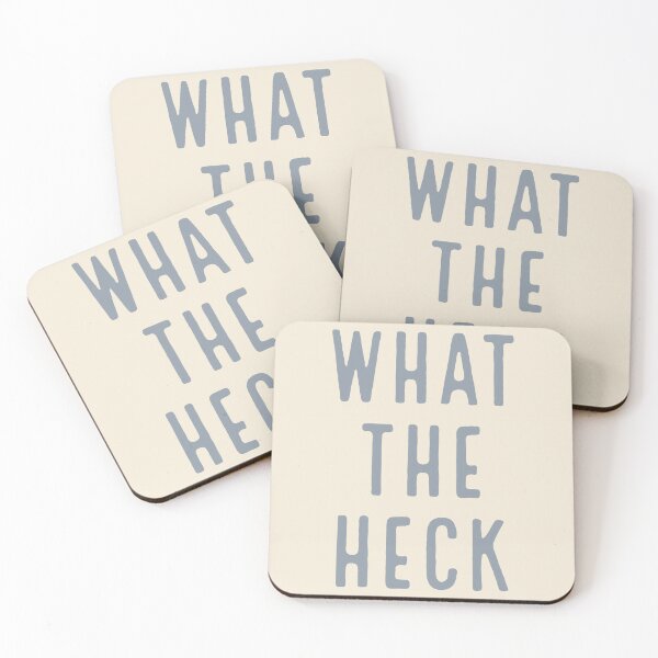 Item preview, WHAT THE HECK - funny typography, text-based design (v5b) designed and sold by bantaam.