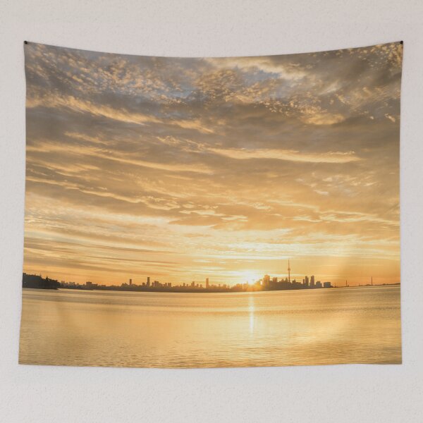 Item preview, Morning Glory - Splendid Sunrise Cloudscape Over Toronto Skyline designed and sold by Georgia Mizuleva.