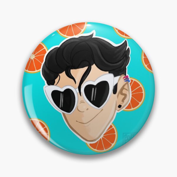 Item preview, Reggie in summer mode badge and sticker designed and sold by boredrxm.