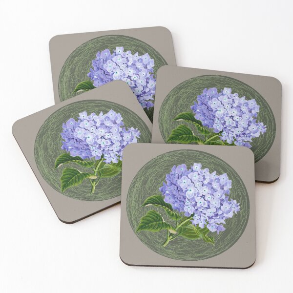 Item preview, Blue Hydrangea Flower and Leaves designed and sold by ArtStore20.
