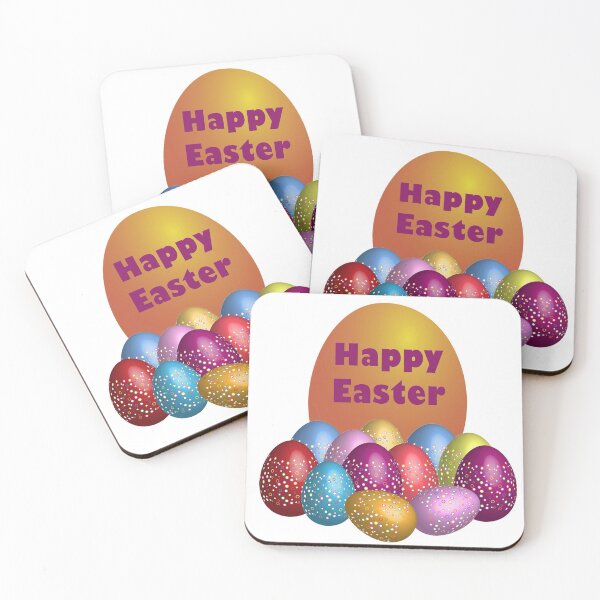 Item preview, Colorful Happy Easter Eggs designed and sold by TigsArts.