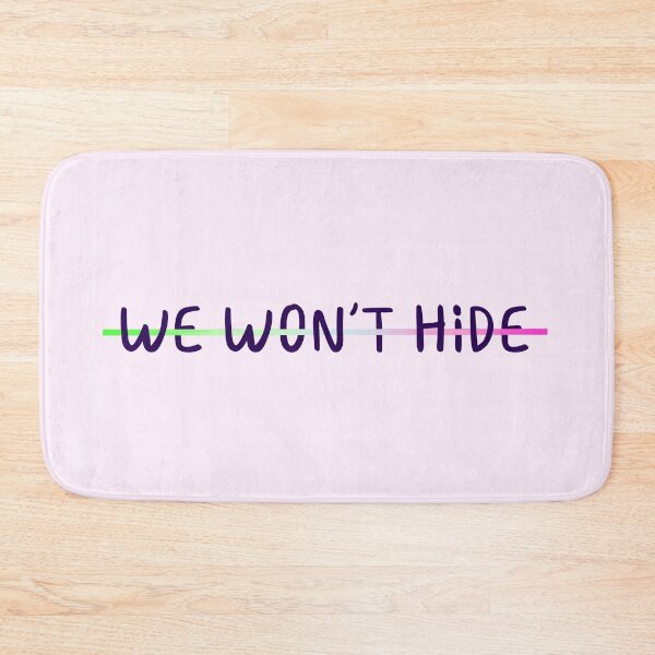 Item preview, "We Won't Hide" Abrosexual Pride  designed and sold by ForTheFrogWar.
