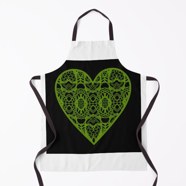 Item preview, Green patterned heart designed and sold by emmuk74.