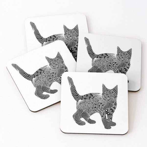 Item preview, Zentangle cat designed and sold by emmuk74.