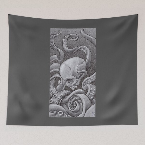 Item preview, skull octopus kraken squid designed and sold by weilertsen.