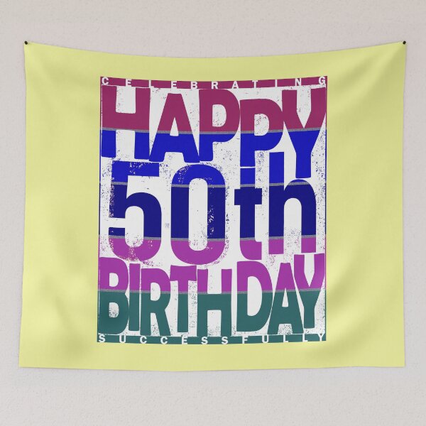 Item preview, 50th Birthday_color gradient designed and sold by SueSakpal.