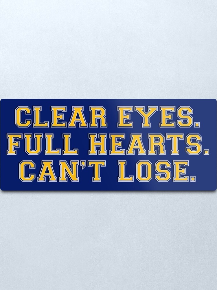 Alternate view of Clear eyes, full hearts, can&#39;t lose Metal Print