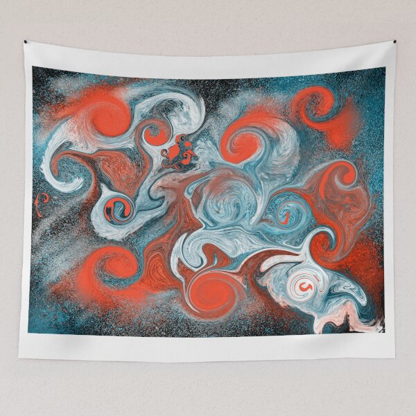 Item preview, Abstract liquid art galaxy designed and sold by abstractjunkie.