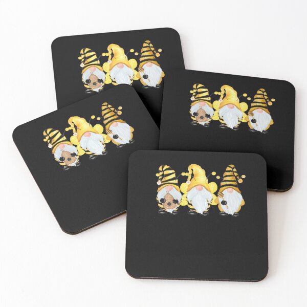 Item preview,  3 Cute Bee Gnomes Yellow Honey Bees Yellow Hats designed and sold by funnytshirtemp.