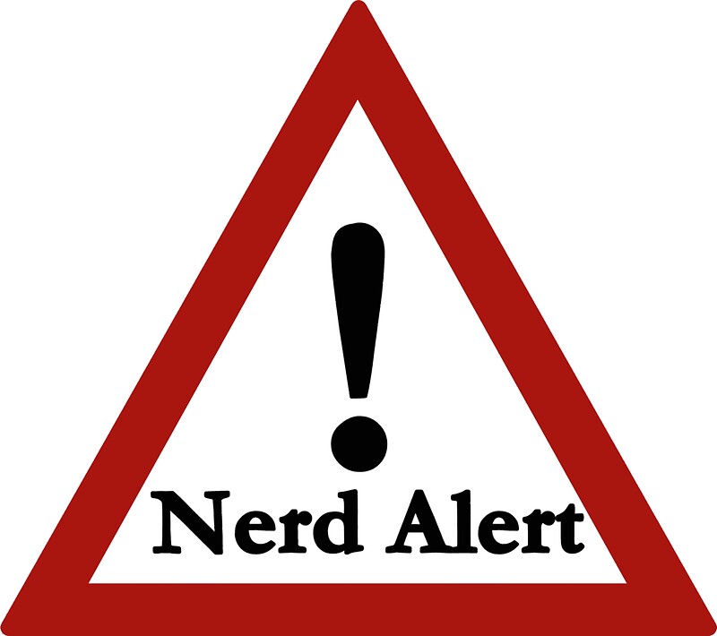 "Nerd alert" Stickers by lovelyLOUser Redbubble