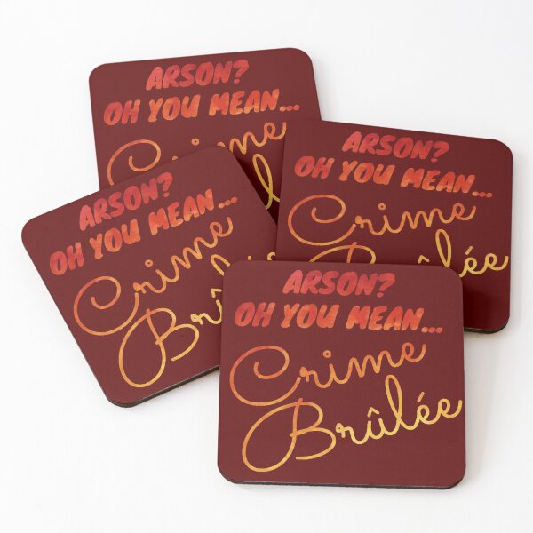 Item preview, Arson? Oh You Mean Crime Brulee - Fire Text designed and sold by DesignsBySaxton.