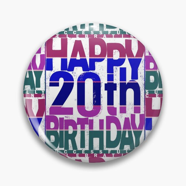 Item preview, 20th Birthday_color gradient designed and sold by SueSakpal.
