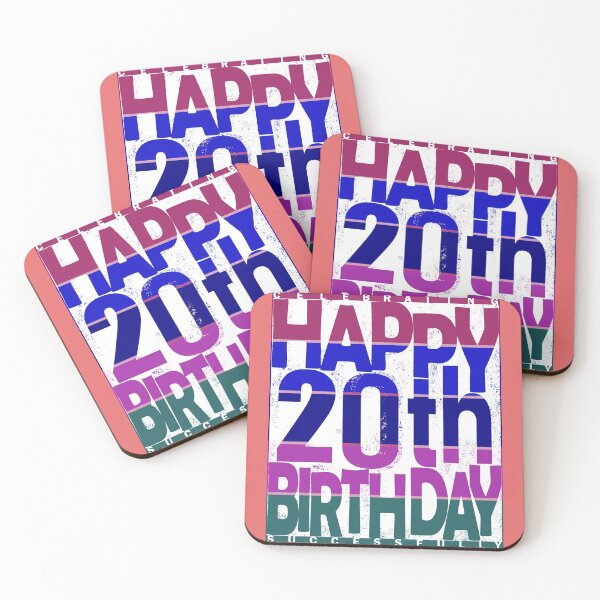 Item preview, 20th Birthday_color gradient designed and sold by SueSakpal.