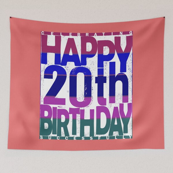 Item preview, 20th Birthday_color gradient designed and sold by SueSakpal.