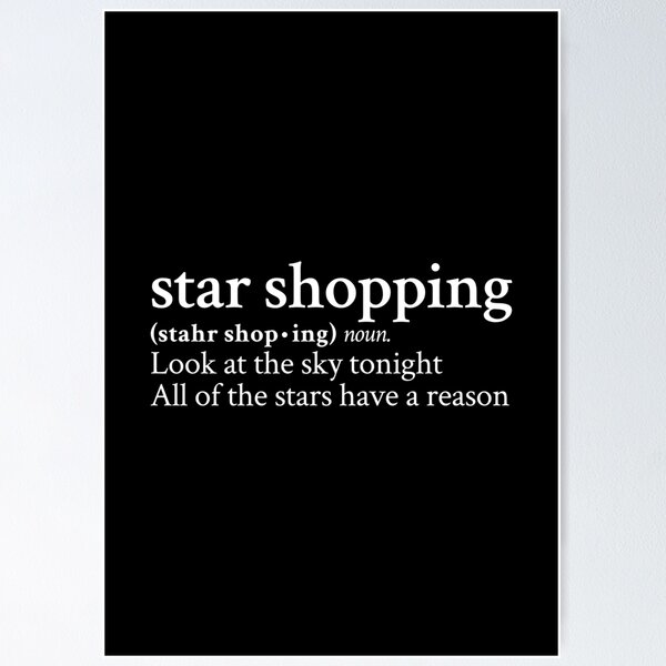 Artikel-Vorschau von Star Shopping von Lil Peep, designt und verkauft von StickTheSong.