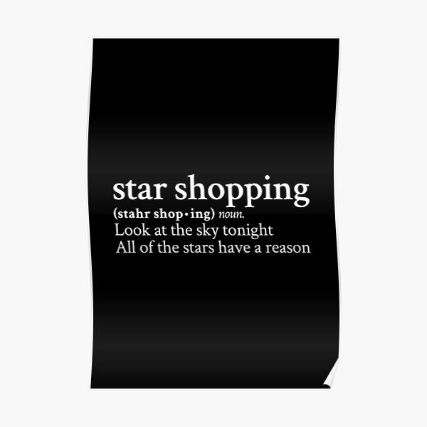 Star shopping par Lil Peep Poster