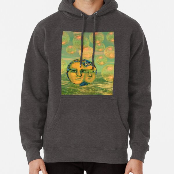 Consciousness - Gold and Green Awakening - Ocean Goddess Pullover Hoodie