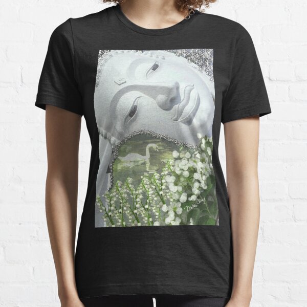 In the Garden - Quan Yin in White Essential T-Shirt
