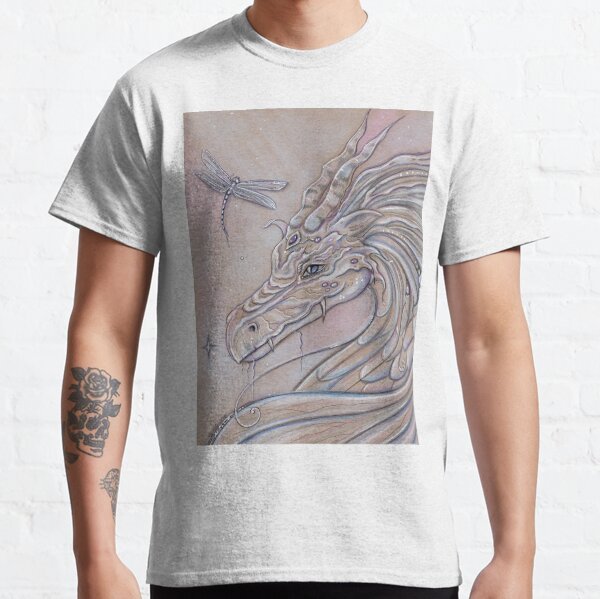 Unlikely Friends dragon and dragonfly Classic T-Shirt