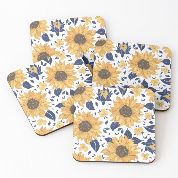 Item preview, Handmade Painted Seamless Pastel Blue Colors Flowers Pattern designed and sold by digoarpi.