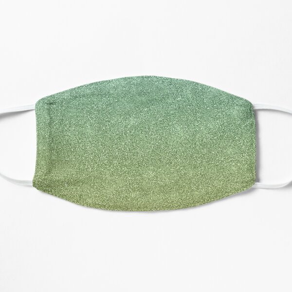 Mixed Glitter Gradient - Shades Of Green Digital Art NOT REAL GLITTER Flat Mask