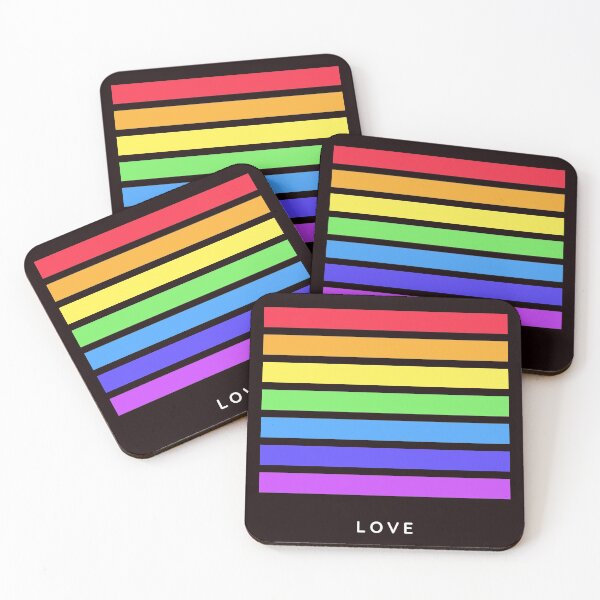 Artikelvorschau, Liebe Regenbogenstreifen entworfen und verkauft von BlakefourDesign.