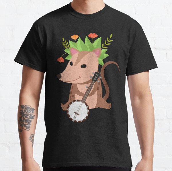 possum playing banjo shirt