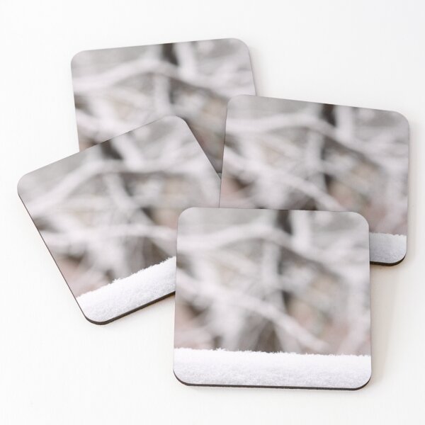 Item preview, Snow on the balcony with tree in the background. designed and sold by wineandwords.