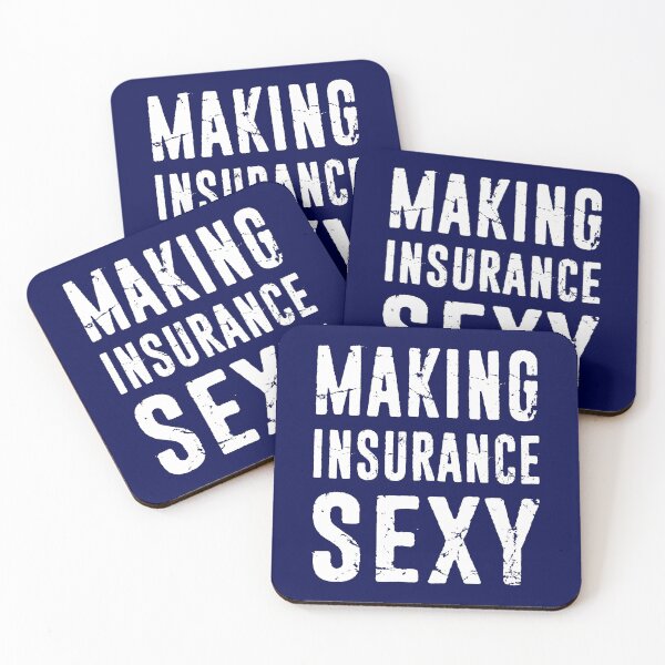 Item preview, Insurance Agent Gift - Funny Insurance Broker Gift - Make Insurance Sexy Distressed Typography designed and sold by niftee.