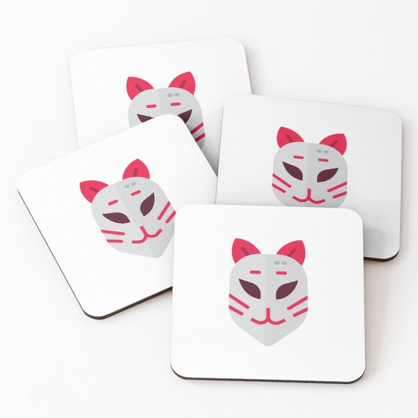 Item preview, Cute Minimalistic Japanese Mask Kitsune designed and sold by Knight & Co..