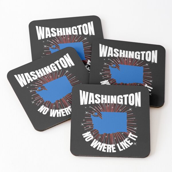 Aperçu de l'œuvre ÉTAT DE WASHINGTON, 42E ÉTAT, ÉTAT EVERGREEN, CARTE, créée et vendue par R B Chrystal.