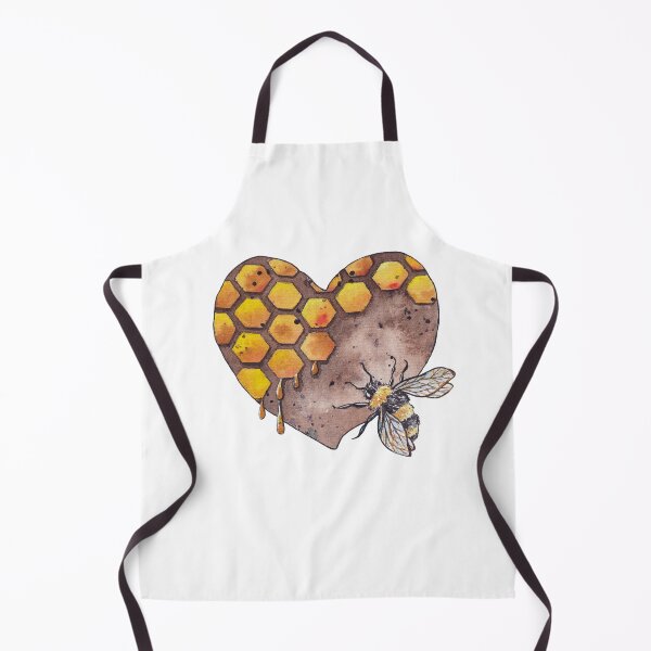 Item preview, Honeycomb Heart And Bee In Watercolor designed and sold by Oirabot.