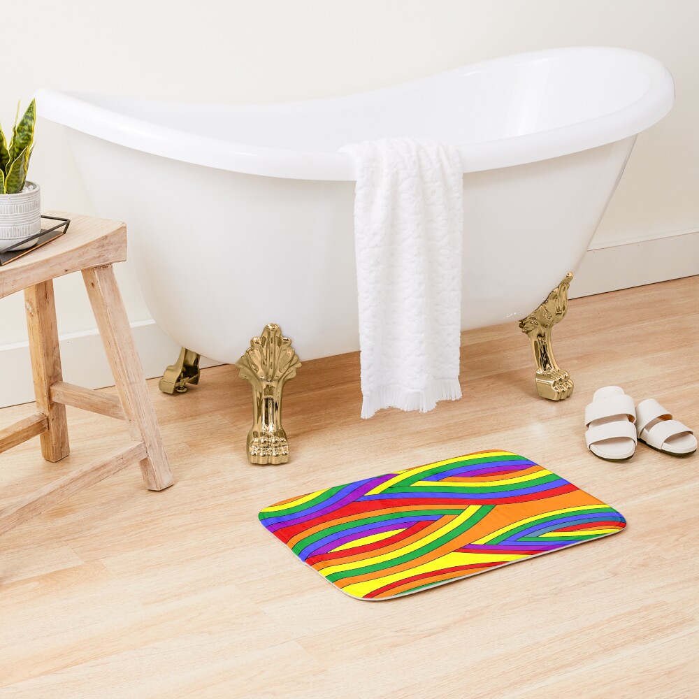 Item preview, Bath Mat designed and sold by rainbowarray.